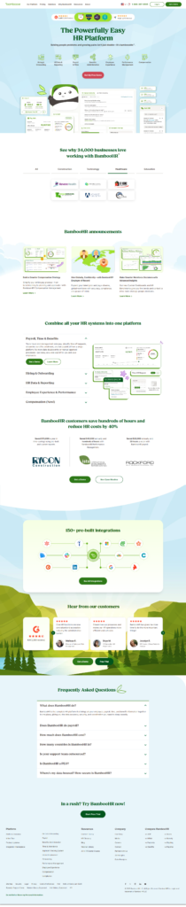 Landing Page @BambooHR