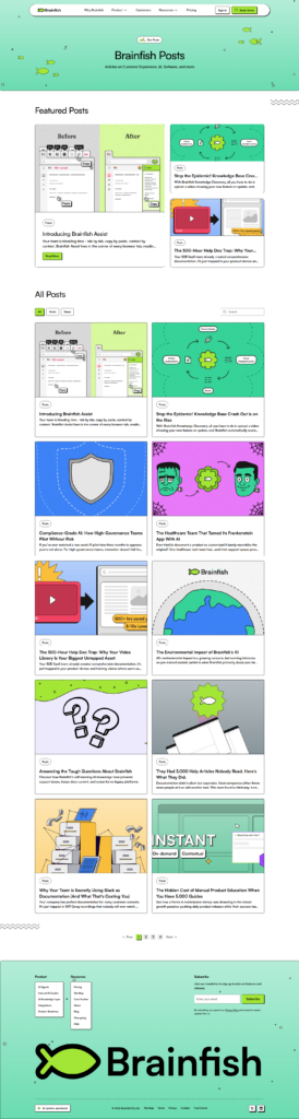 Blog Index @Brainfish