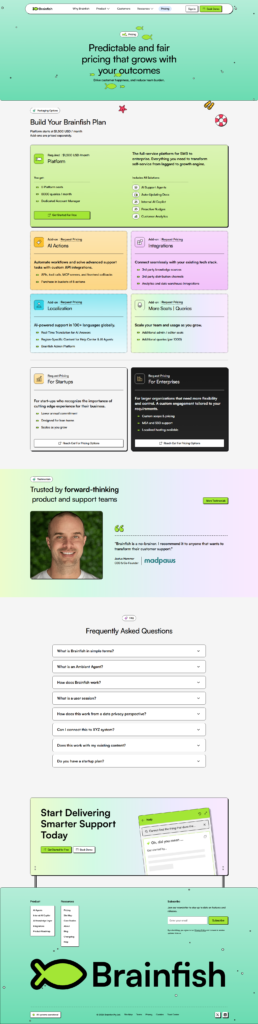 Pricing Page @Brainfish