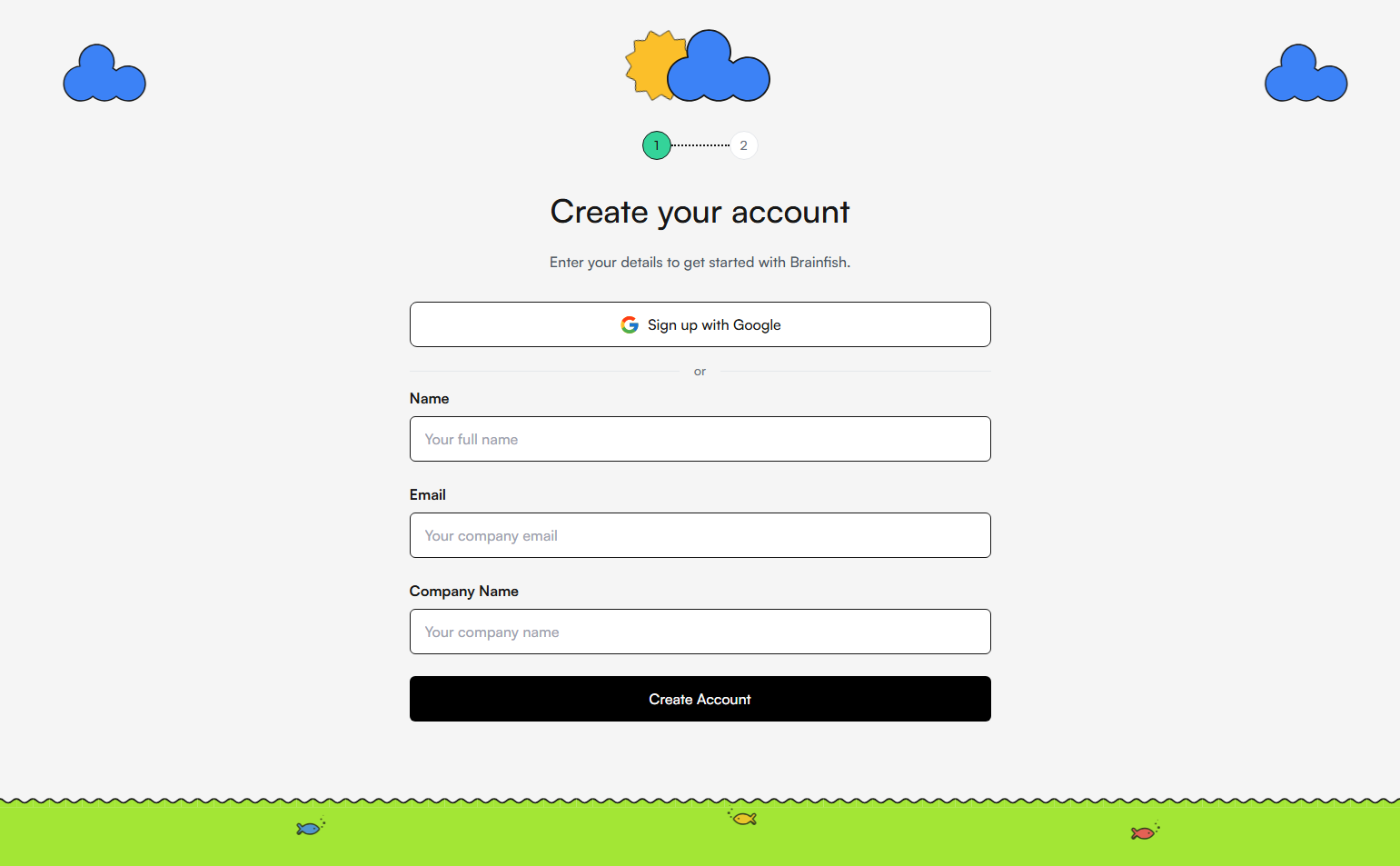 Signup @Brainfish