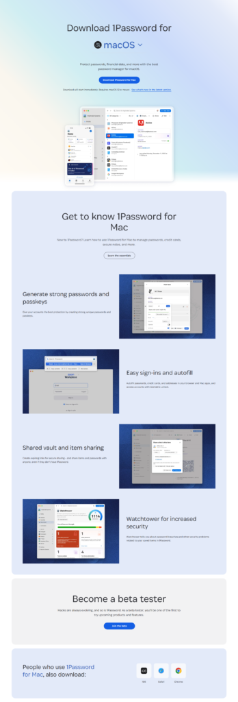 Download Page @1Password