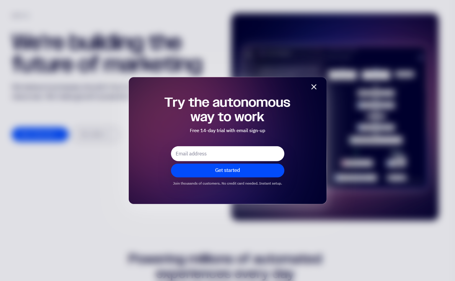 Signup @ActiveCampaign