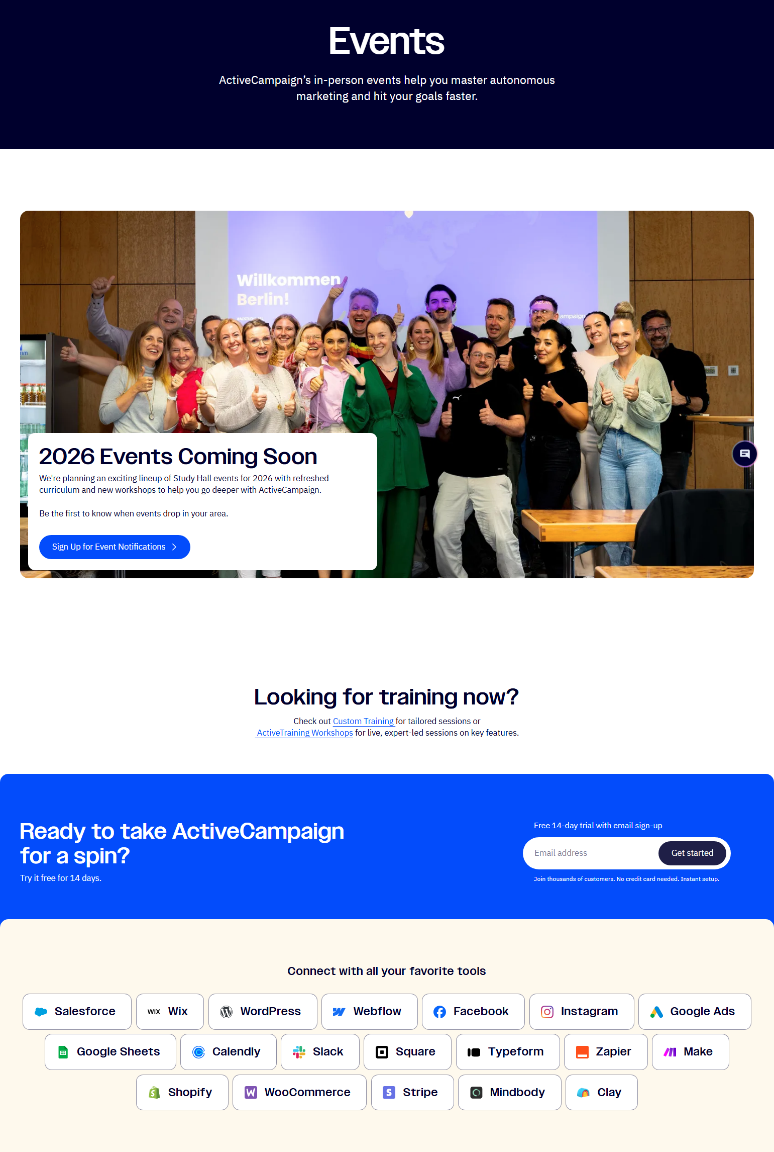 Events / Webinars @ActiveCampaign