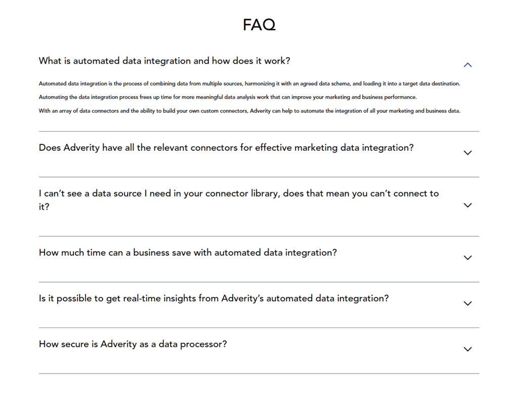 FAQ @Adverity