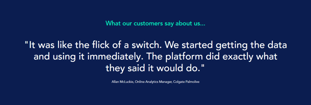 Testimonials Section @Adverity