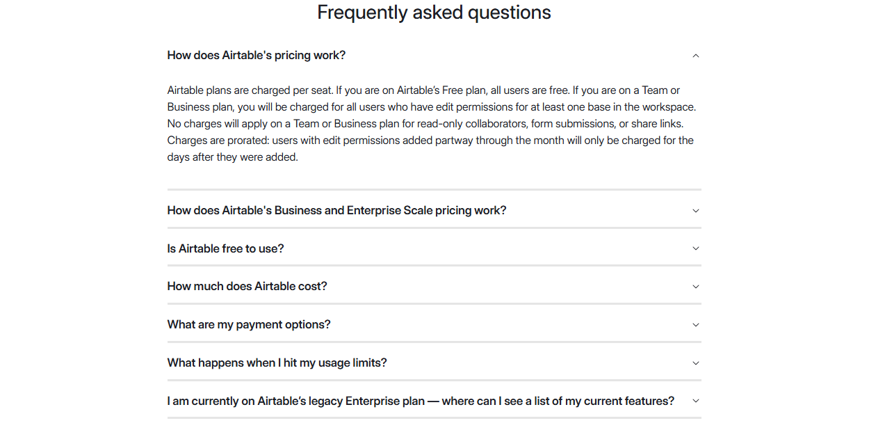 FAQ @Airtable