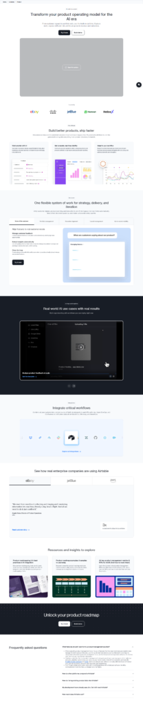 Product Page @Airtable