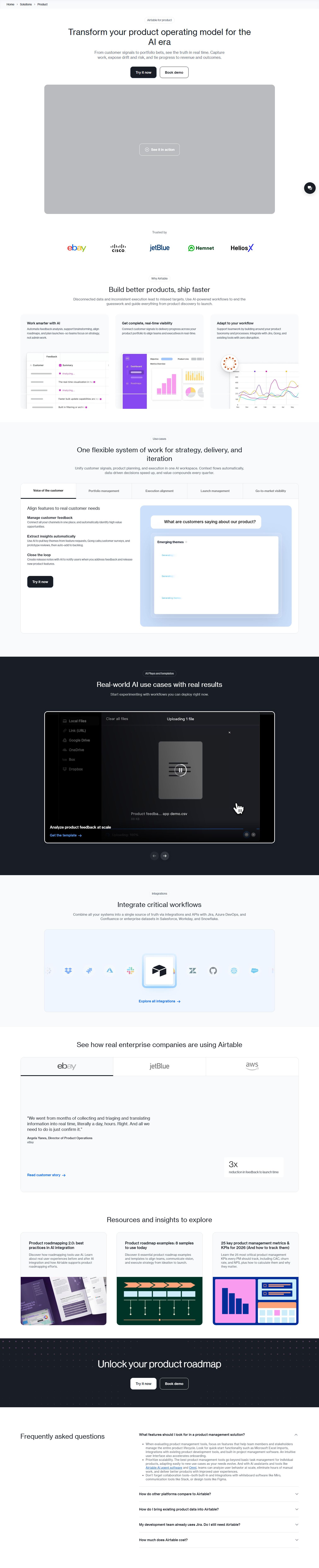 Product Page @Airtable