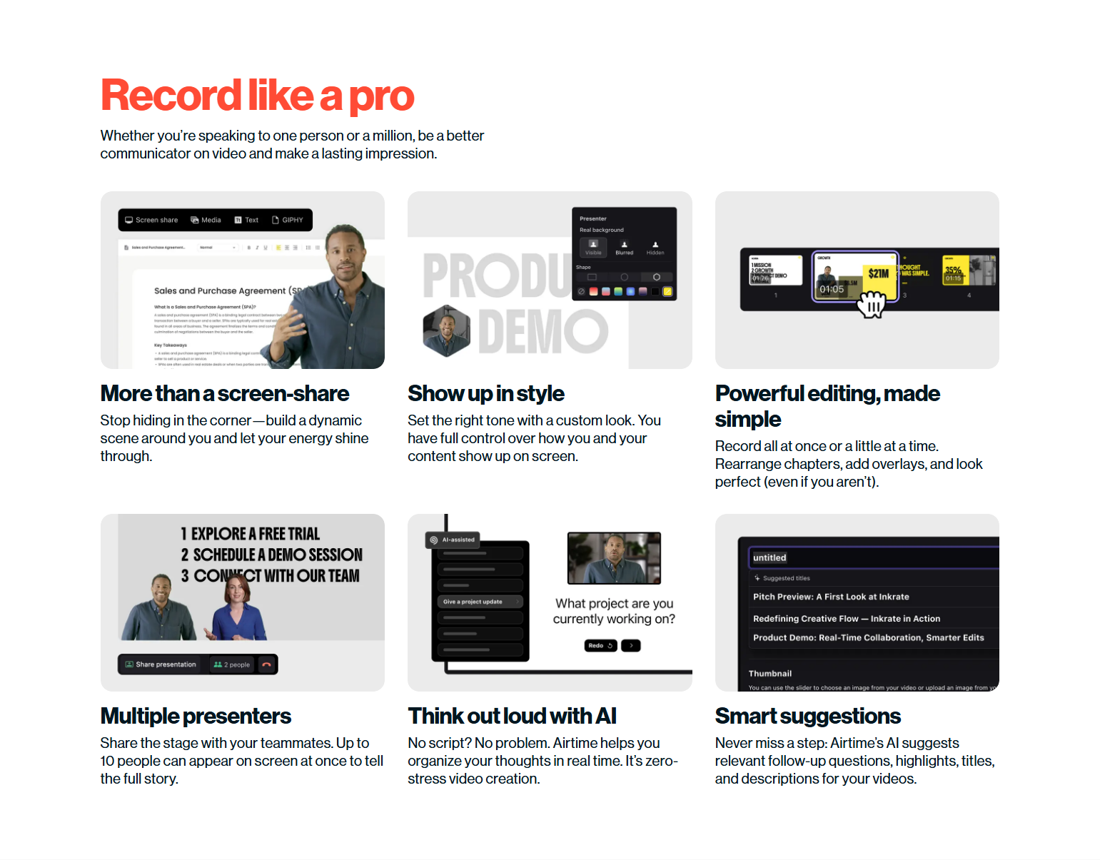 Features @Airtime