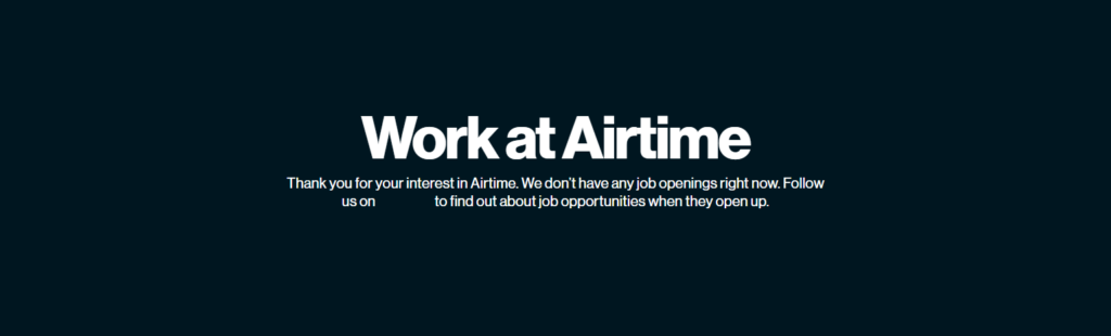 Careers @Airtime