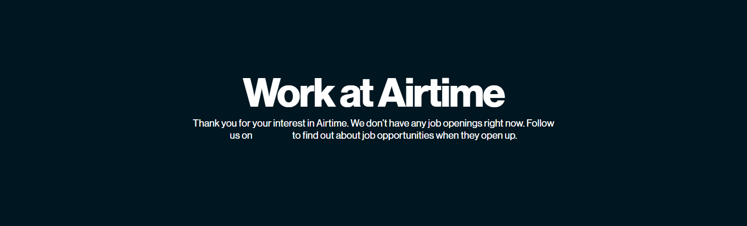 Careers @Airtime