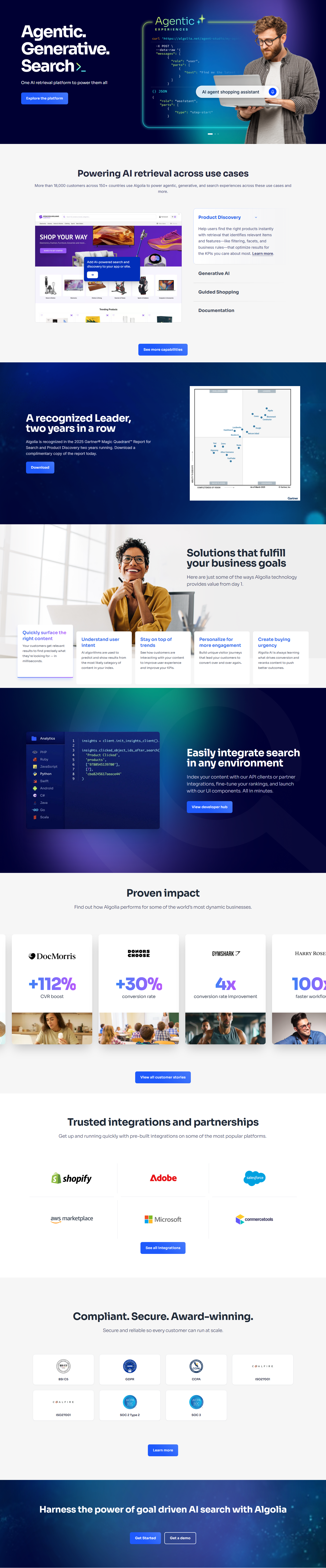 Landing Page @Algolia
