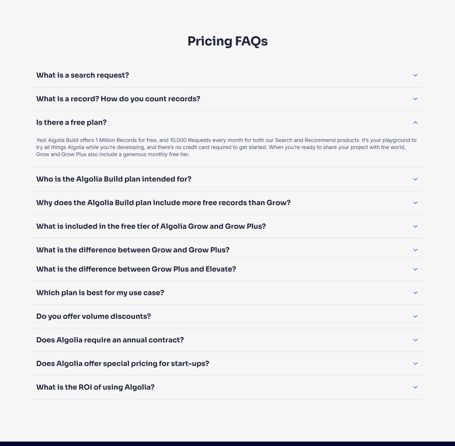 FAQ @Algolia