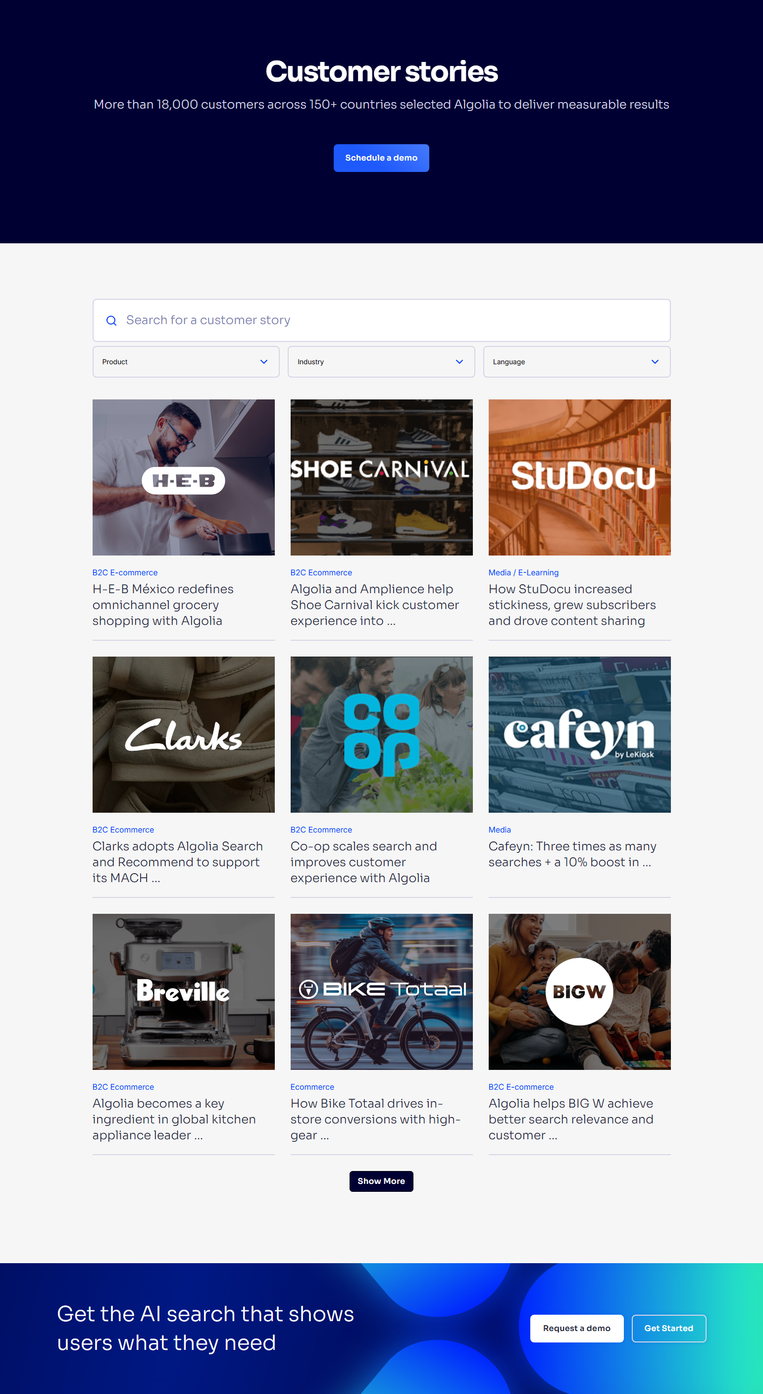 Case Study Index @Algolia