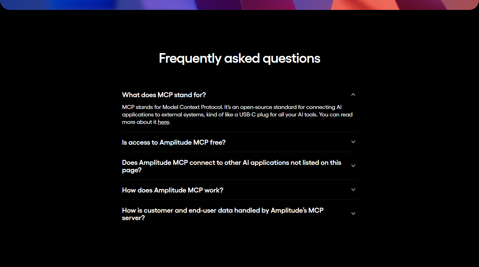 FAQ @Amplitude