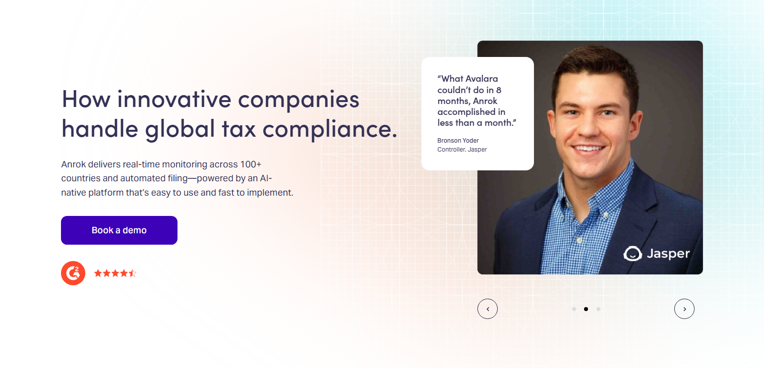 Testimonials Section @Anrok