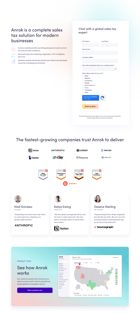 Contact Sales @Anrok