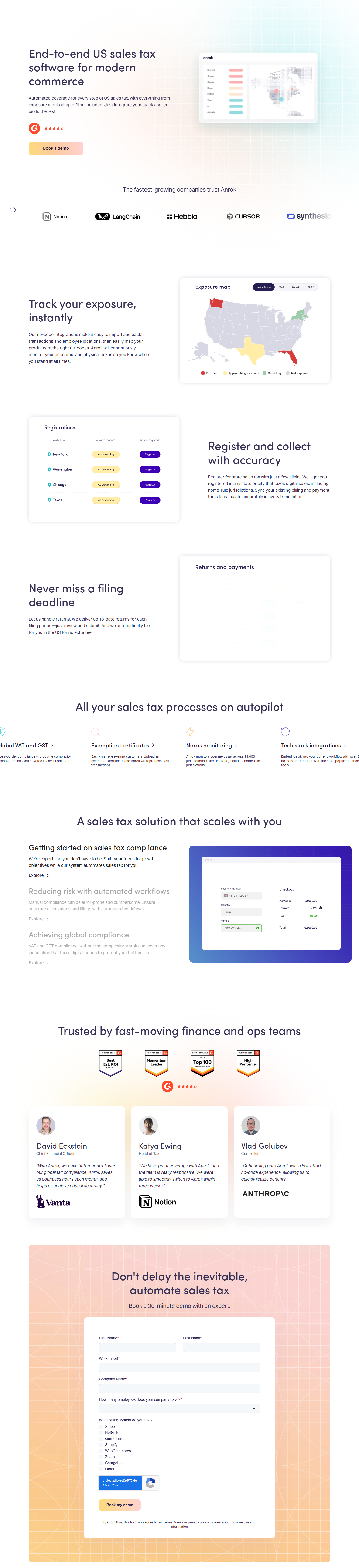 Product Page @Anrok