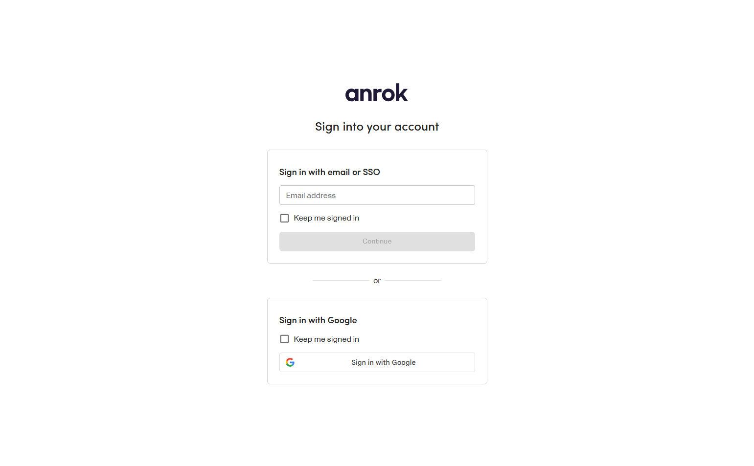 Login @Anrok
