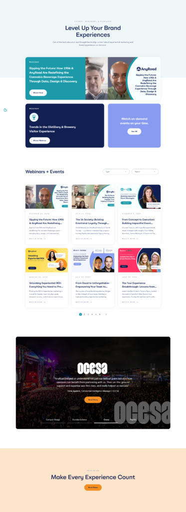 Events / Webinars @AnyRoad