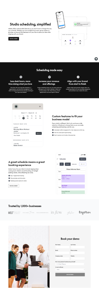 Product Page @Arketa