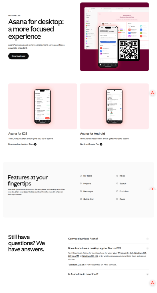 Download Page @Asana