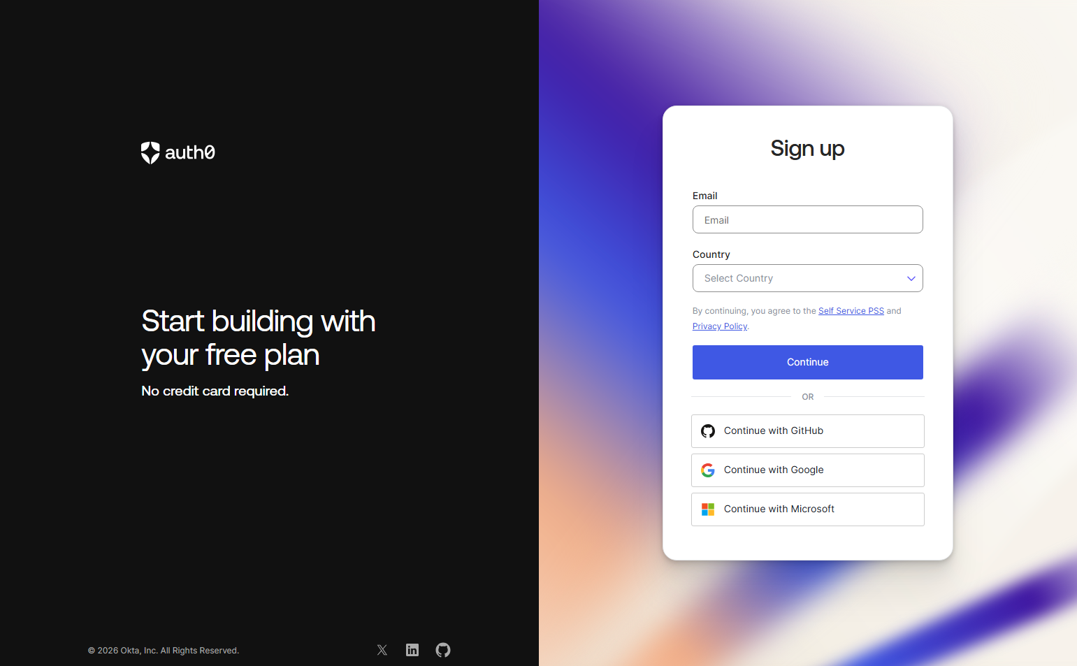 Signup @Auth0