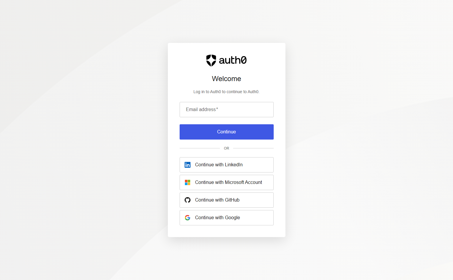 Login @Auth0
