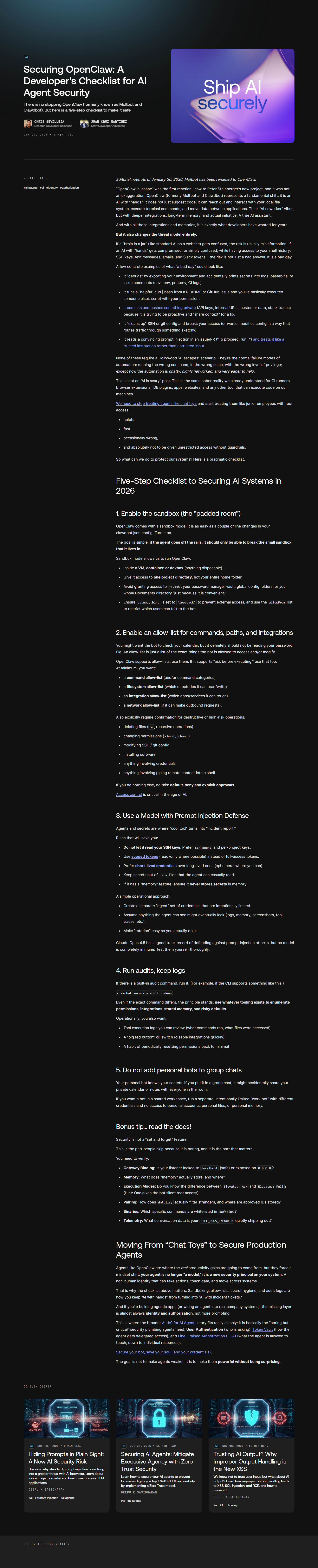 Blog Post @Auth0