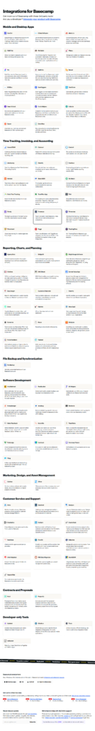 Integrations @Basecamp