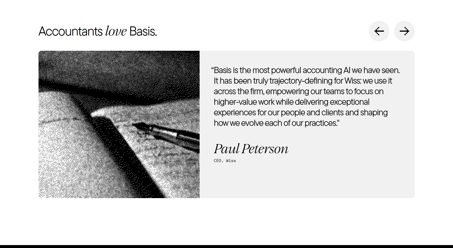 Testimonials Section @Basis