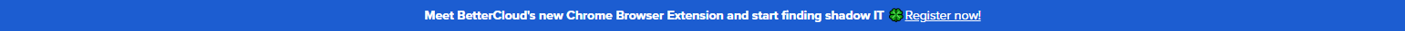 Annoucement Banner @BetterCloud