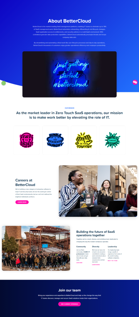 About Us @BetterCloud