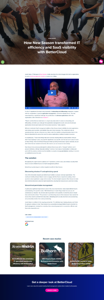 Case Study @BetterCloud