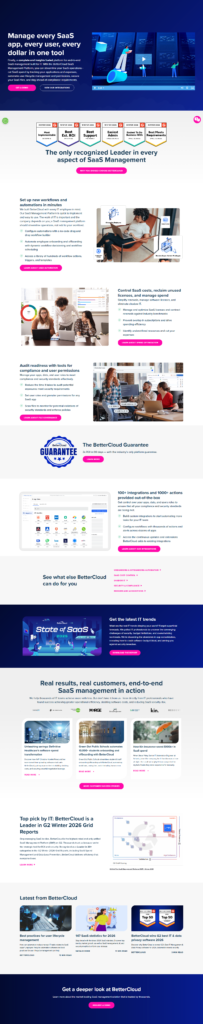 Landing Page @BetterCloud