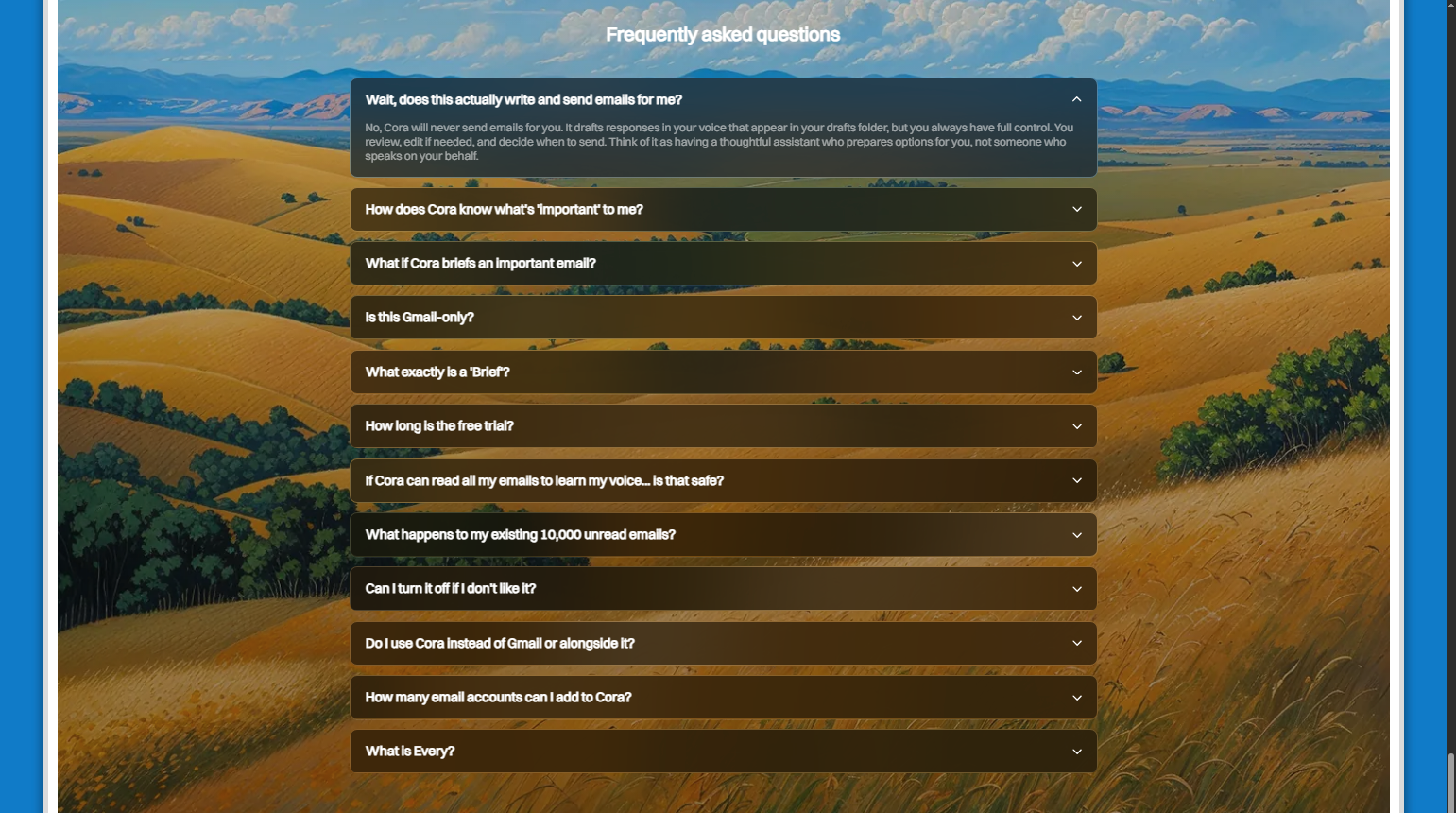FAQ @Cora