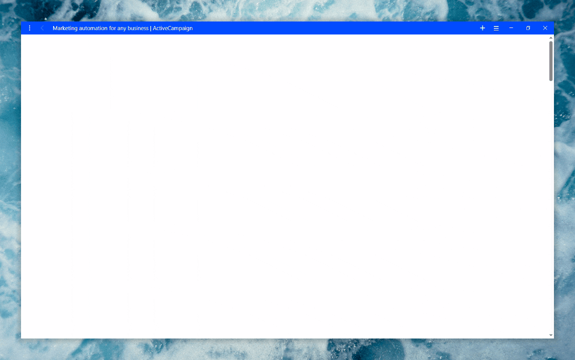 Hero Section Idle Animation @ActiveCampaign