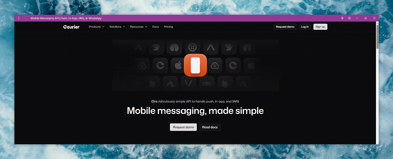 Logos Scrolling Idle Animation @Courier