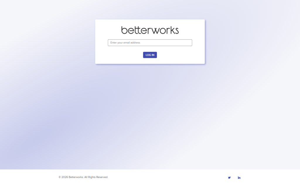 Login @Betterworks