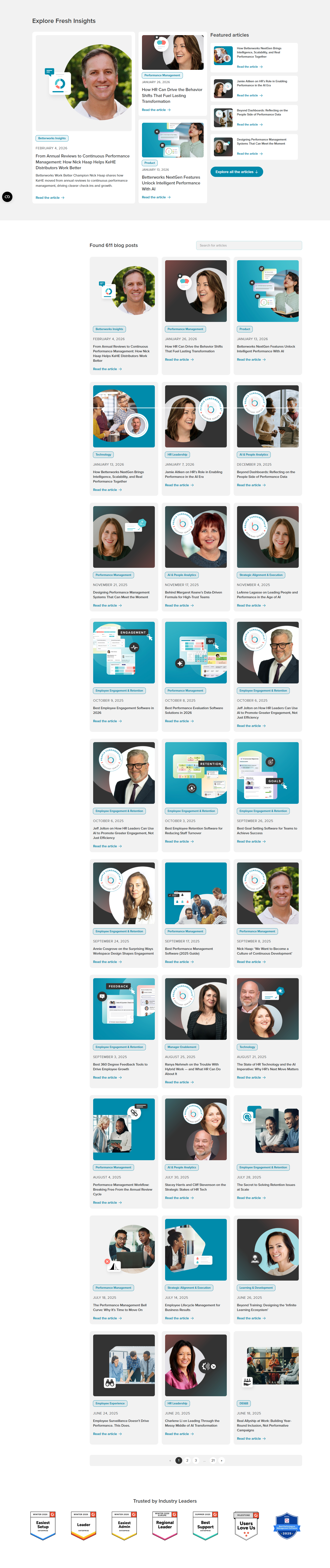 Blog Index @Betterworks