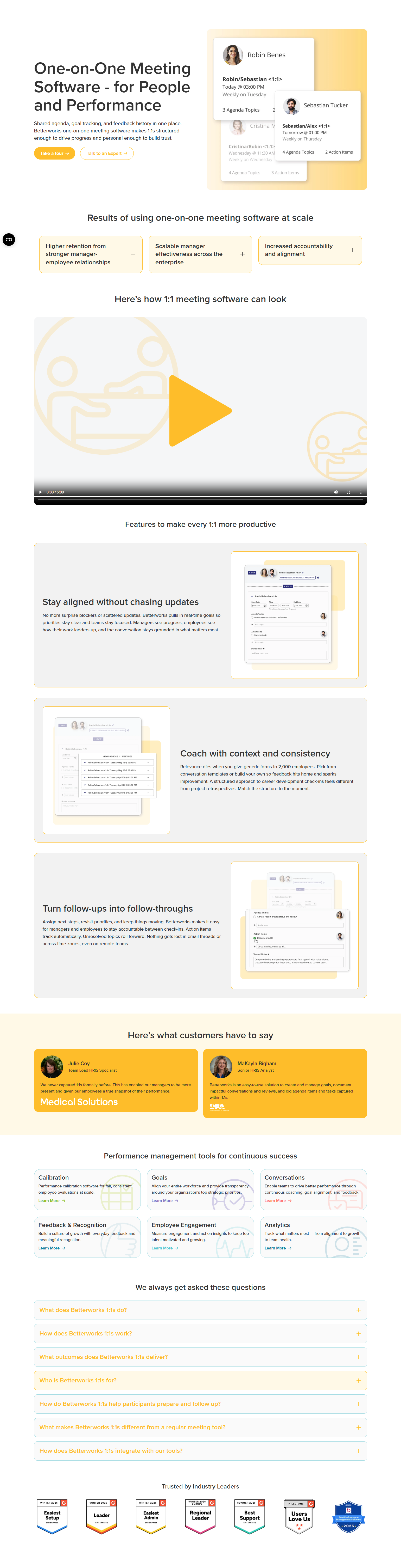 Product Page @Betterworks