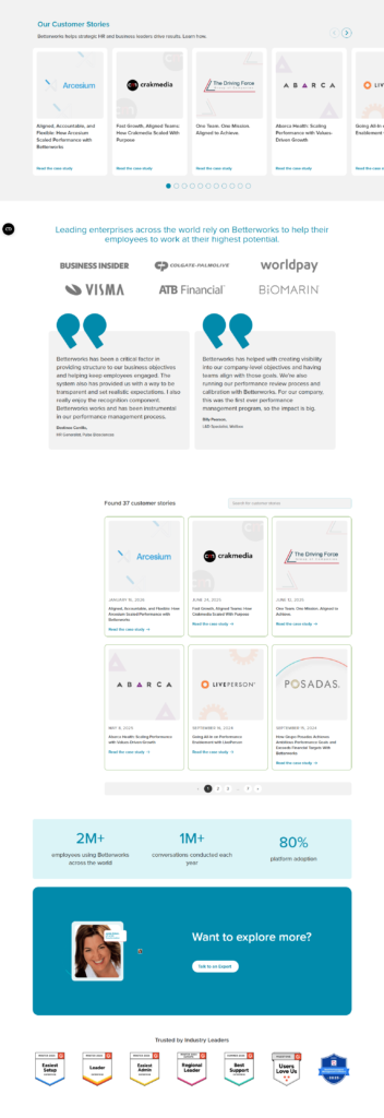 Case Study Index @Betterworks