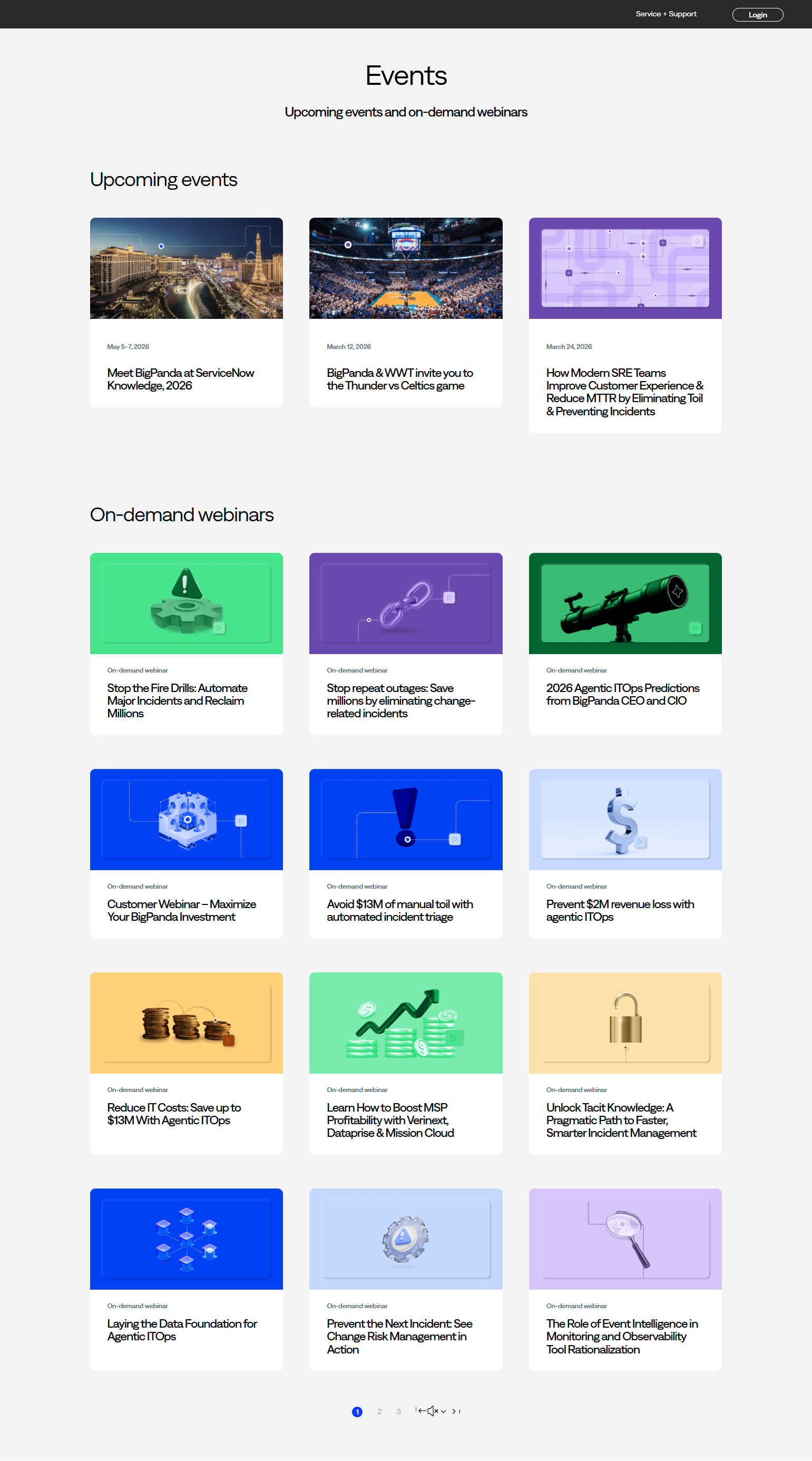 Events / Webinars @BigPanda