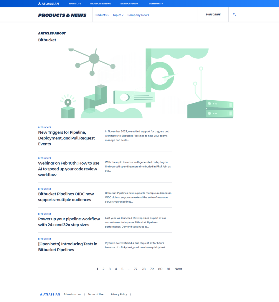 Blog Index @Bitbucket