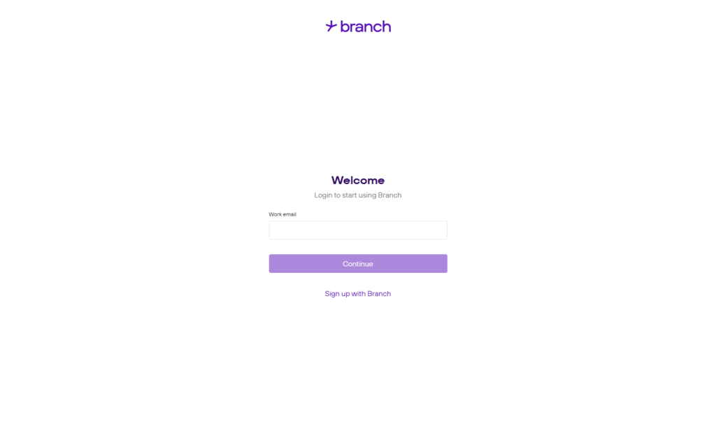 Login @Branch
