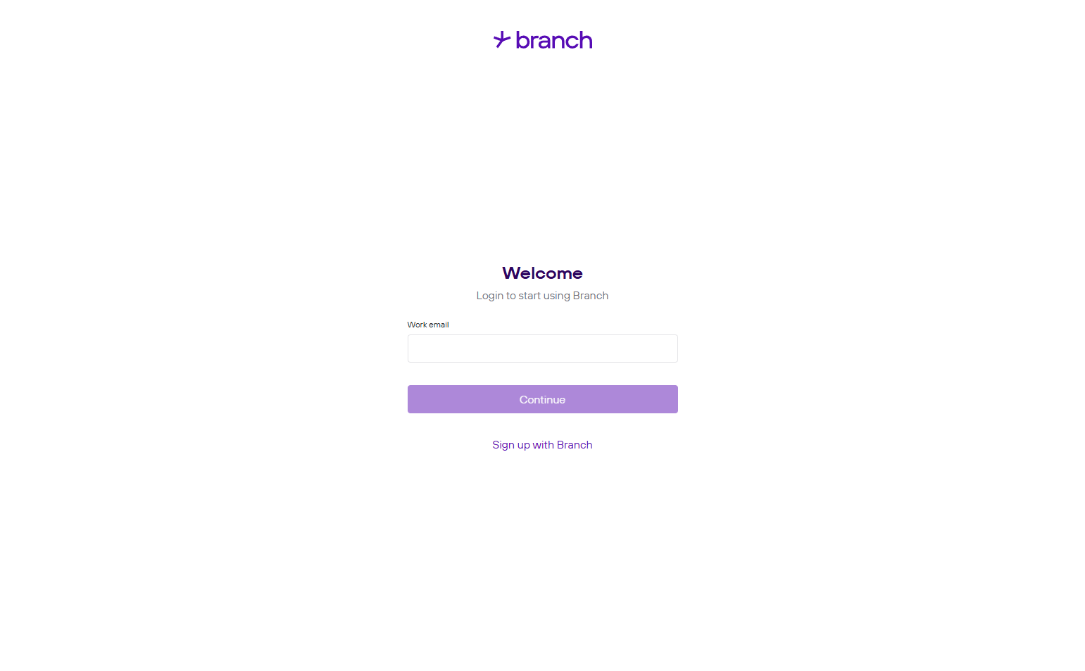 Login @Branch