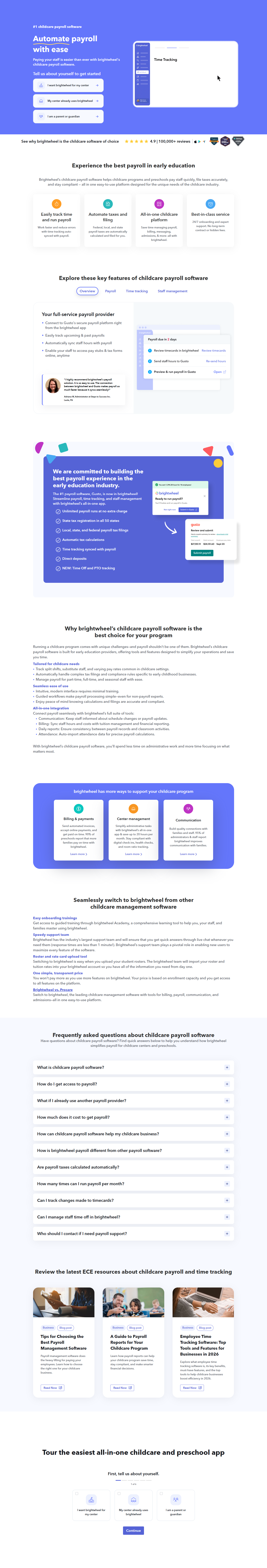 Product Page @Brightwheel