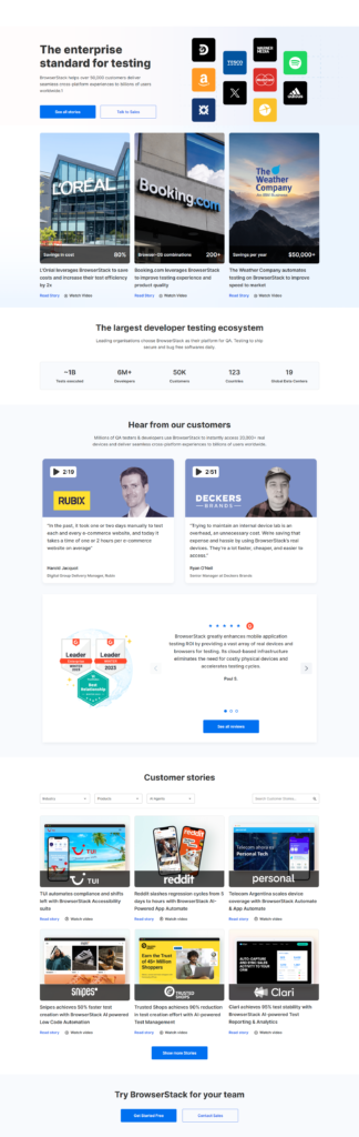 Case Study Index @BrowserStack