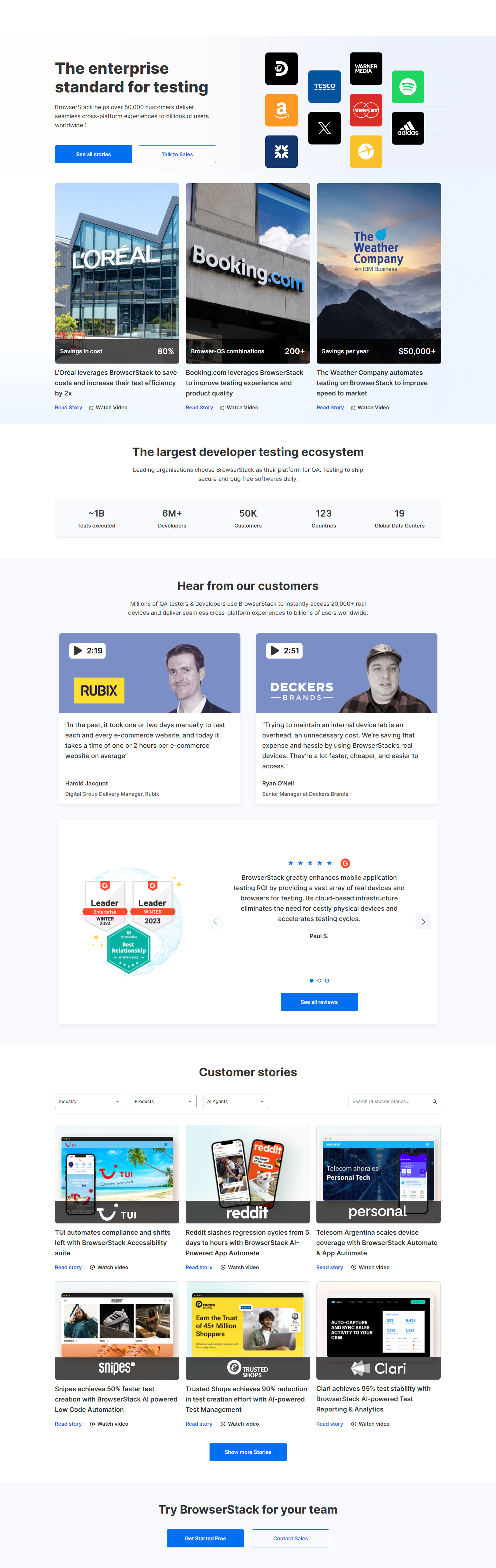 Case Study Index @BrowserStack
