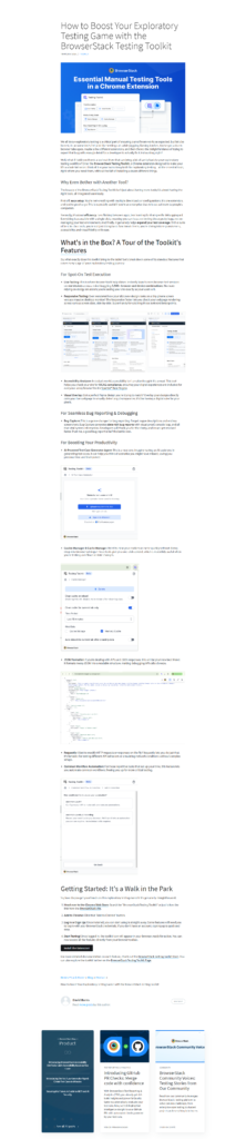 Blog Post @BrowserStack